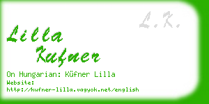 lilla kufner business card